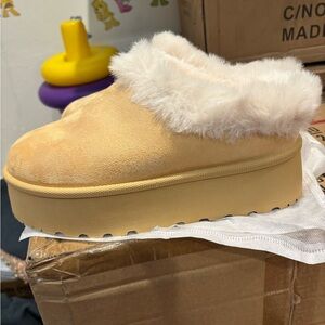 Glaze beige Cozy Women's Slippers boots